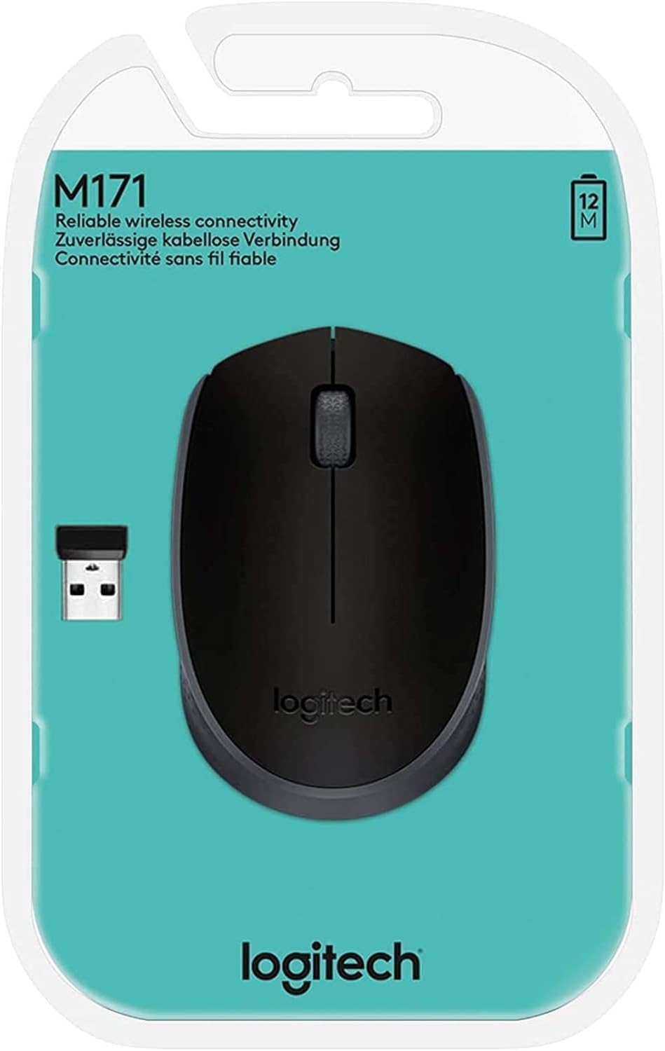 ماوس لاسلكي لوجيتيك أسود M171