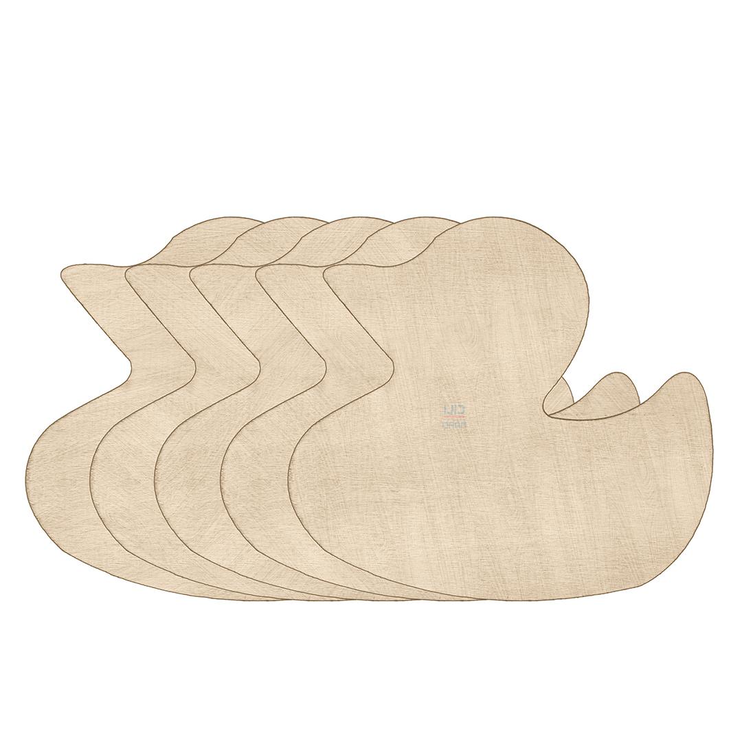 Duck-Shaped Wooden Craft Boards for DIY Arts
