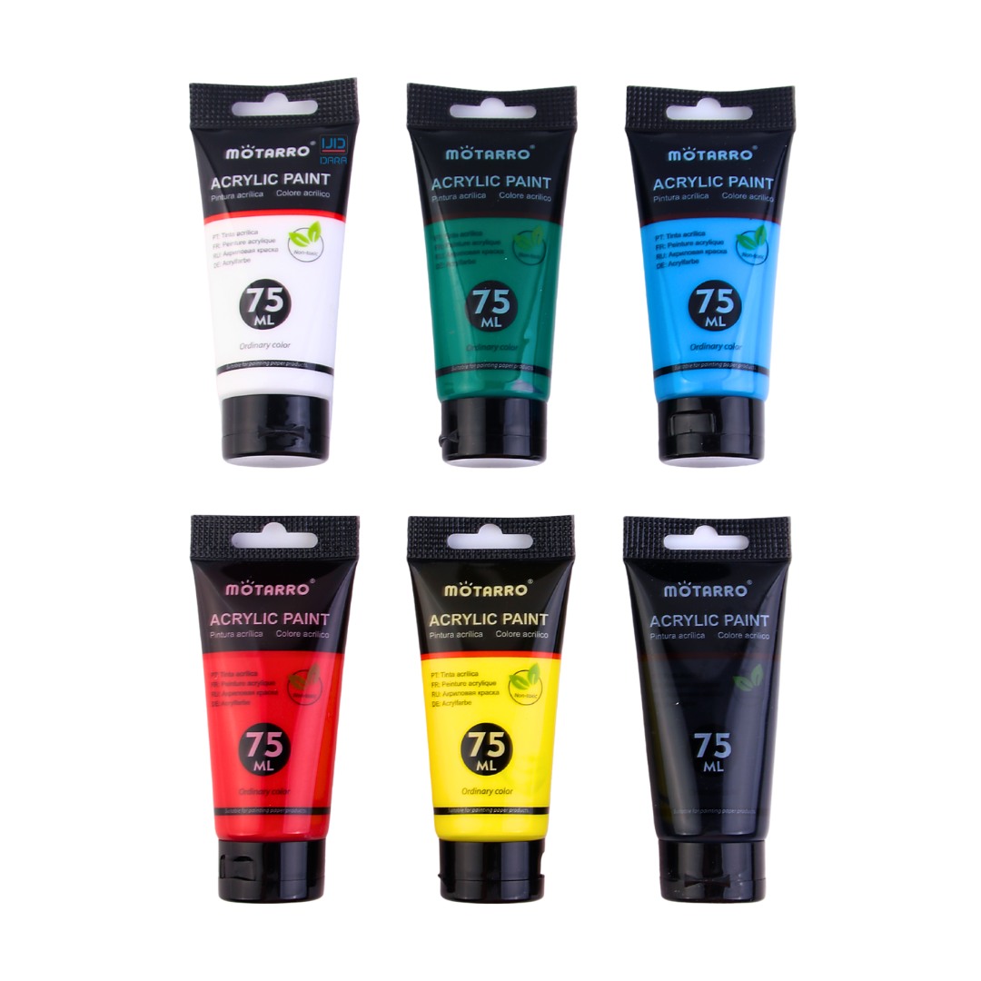 Acrylic Paints Classic Colors 6 Assorted 75ml