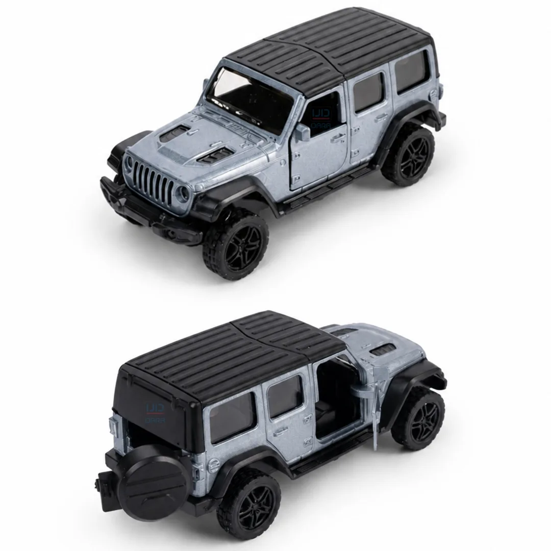 سيارة جيب JEEP مصبوبة من المعدن 1:32 - فضي