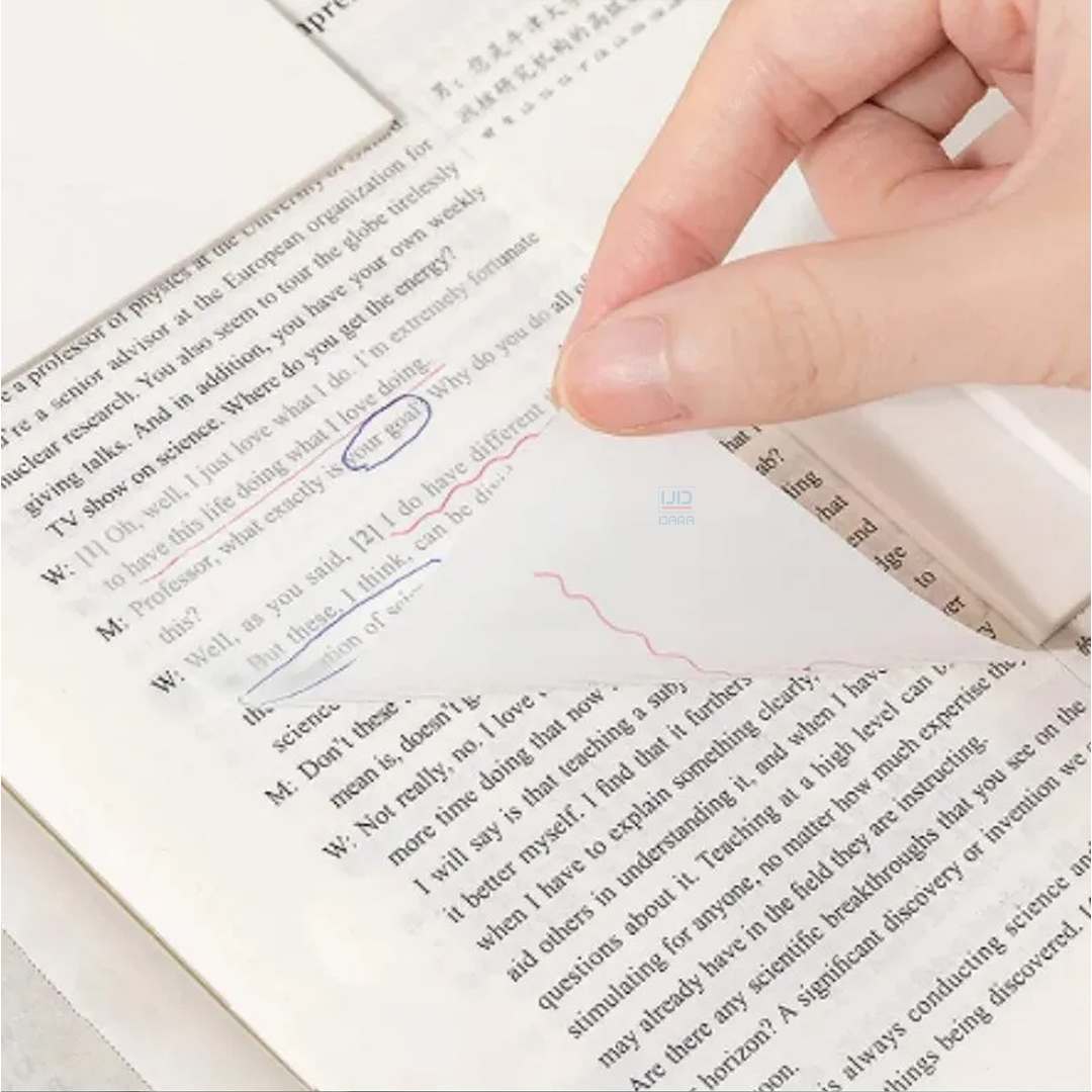 ورق ملاحظات شفاف لاصق