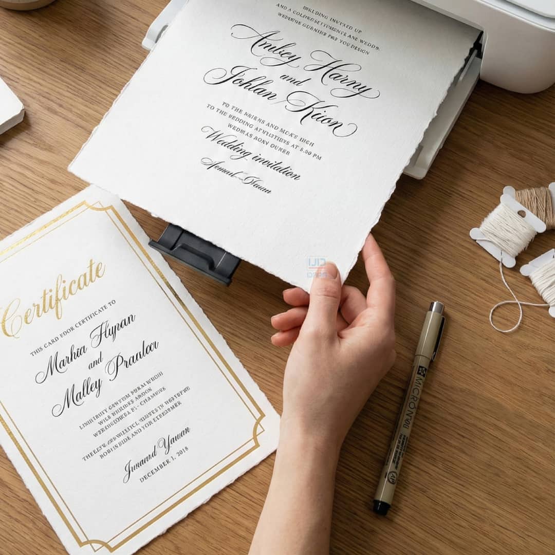 DARA Cotton Paper 200 gsm 10 sheets White
