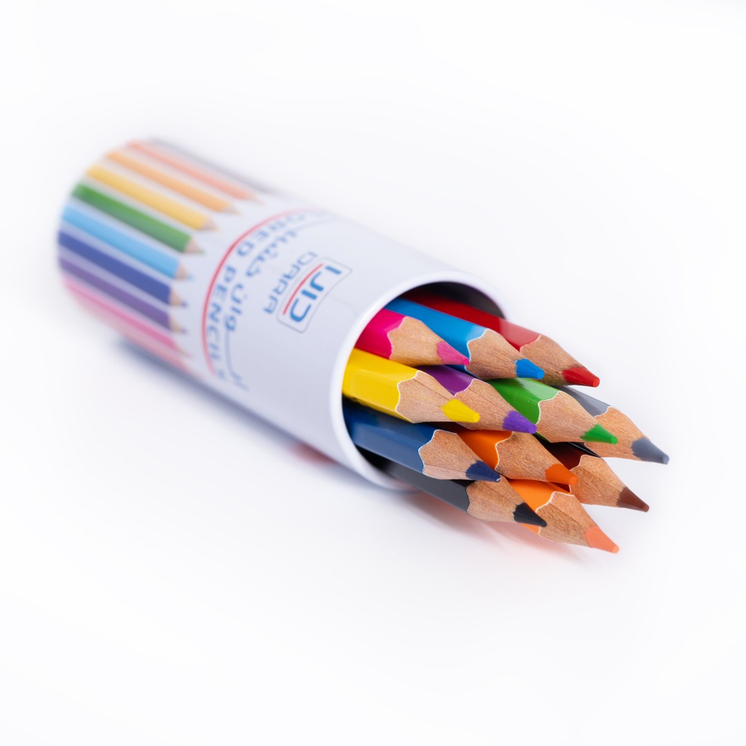 DARA, Short Colored Pencils 12 pcs