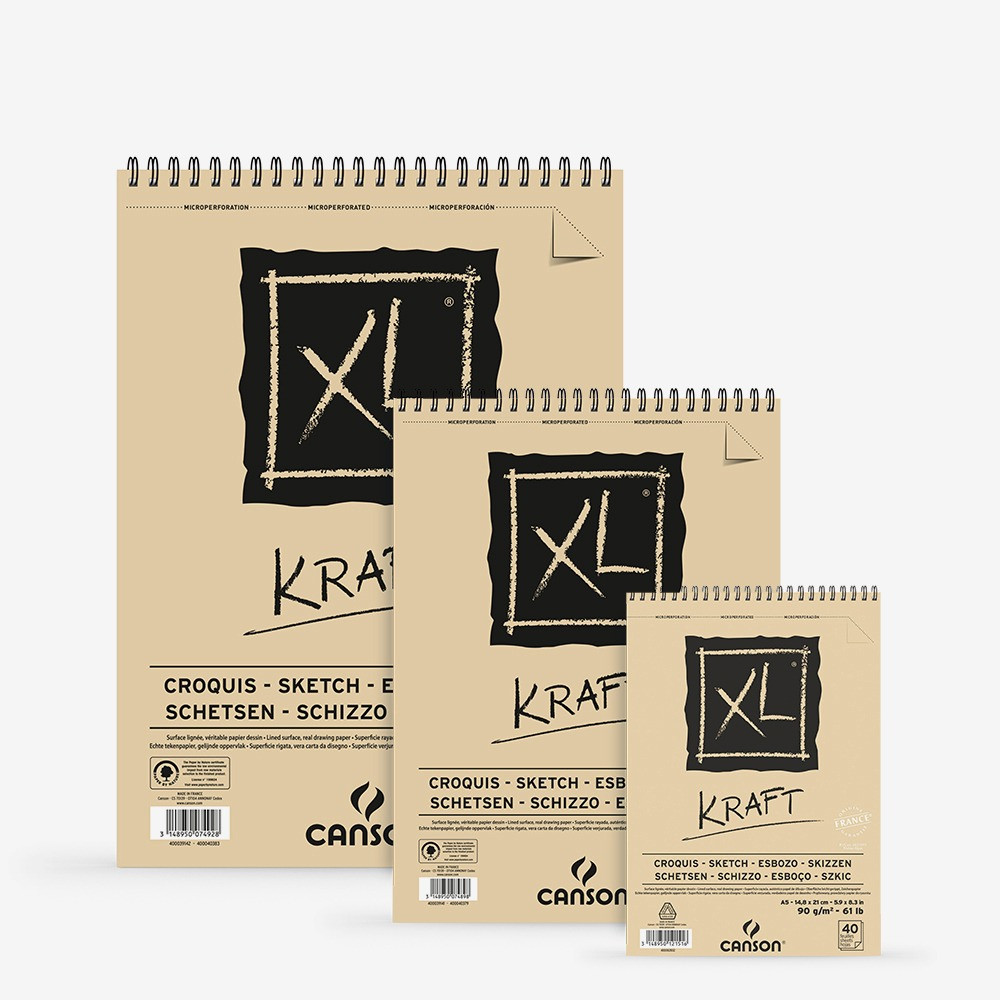 كراسة رسم كانسون كرافت بني 90جم XL Kraft - سلك | دارا