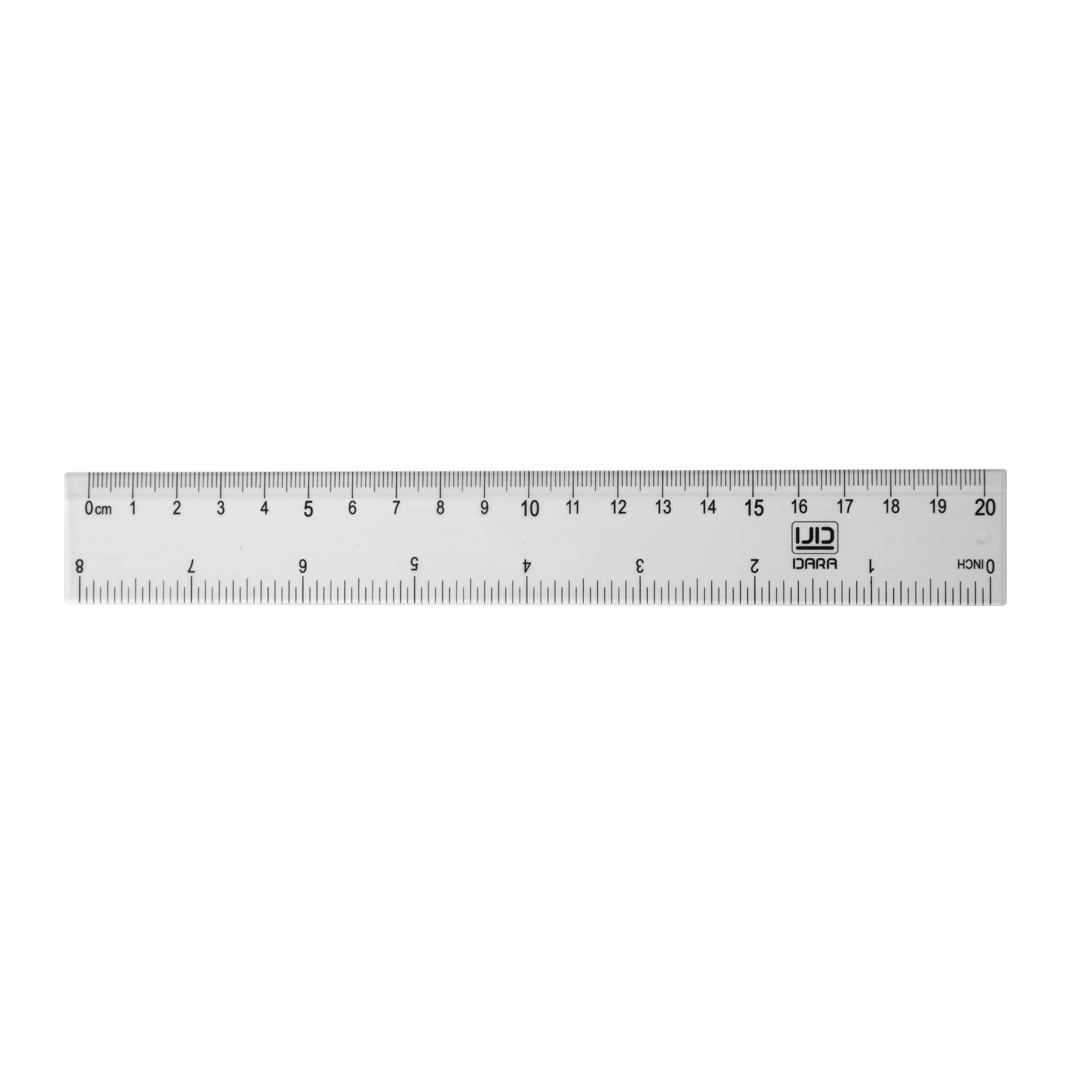 DARA Plastic Ruler 20 cm 