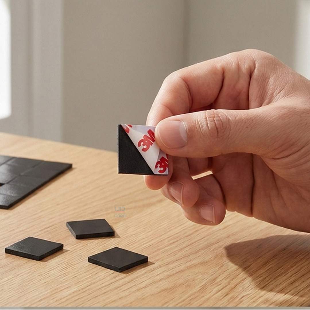 Adhesive Magnetic Square Set 2x2 cm 50 pcs