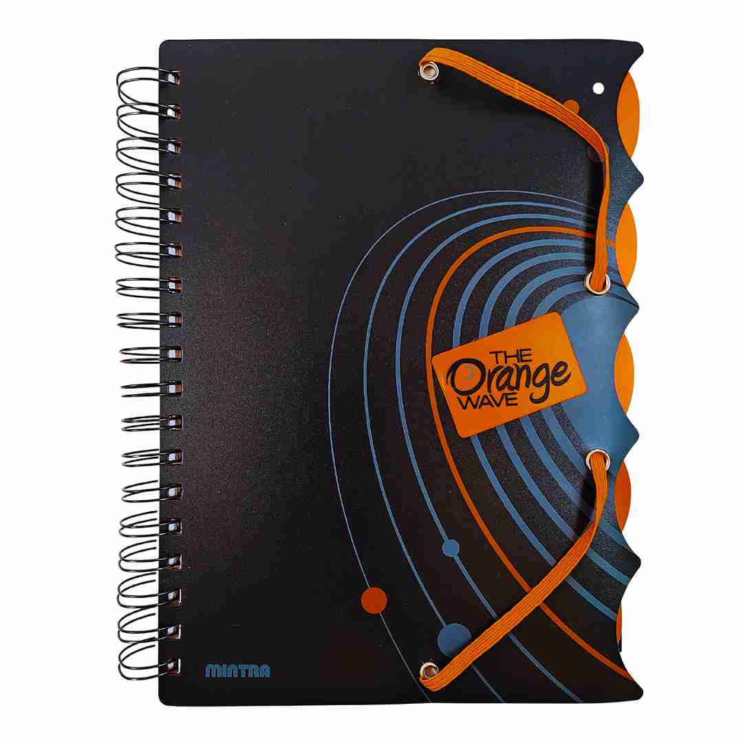 دفتر ملاحظات فاخر سلك 200 ورقة Orange