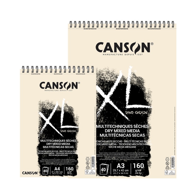 كراسة رسم كانسون بيج 160جم XL Sand Grain - سلك | دارا