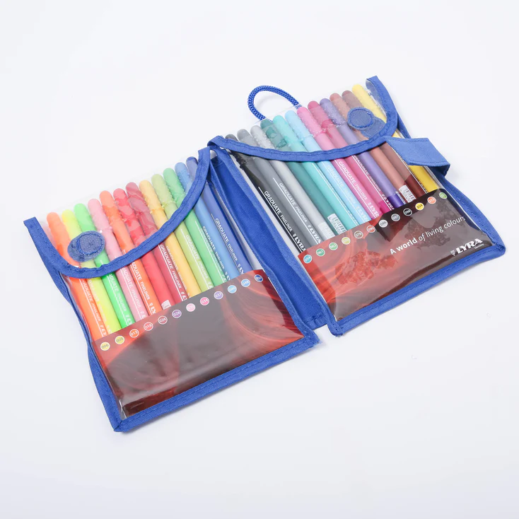 Lyra Graduate Fineliner Colors Pens Set of 24 Colors 