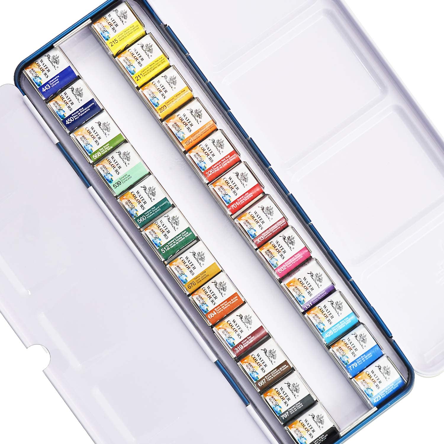 Phoenix Solid Portable Watercolor set 24 colors