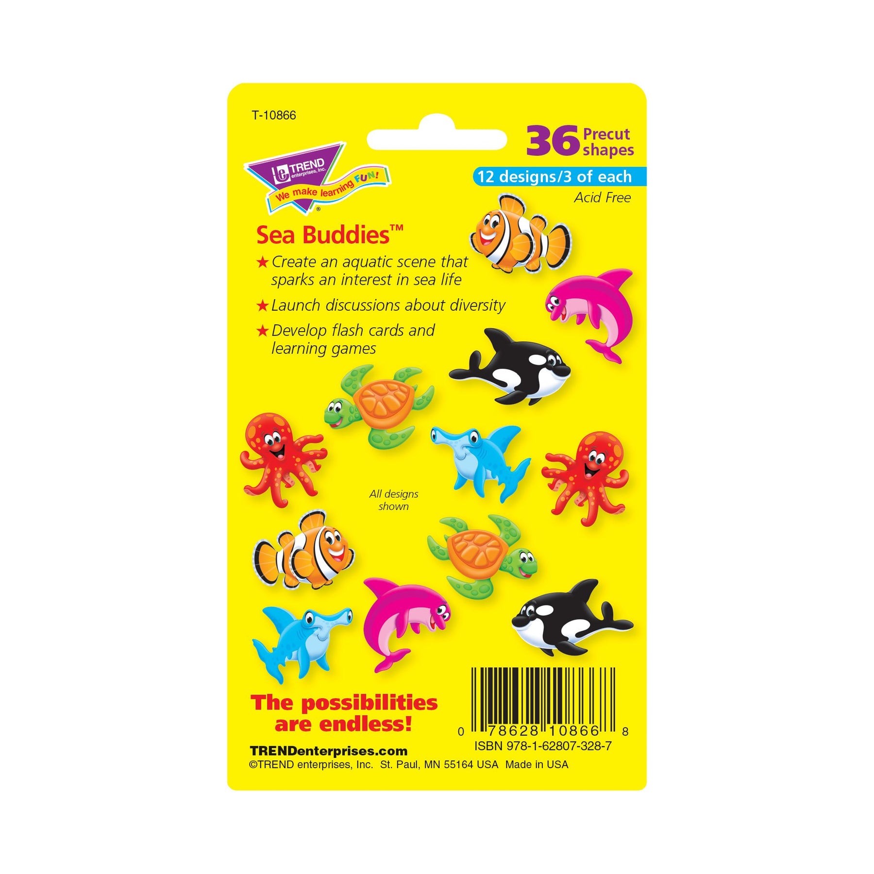 حزمة متنوعة من المخلوقات البحرية من المثلث
