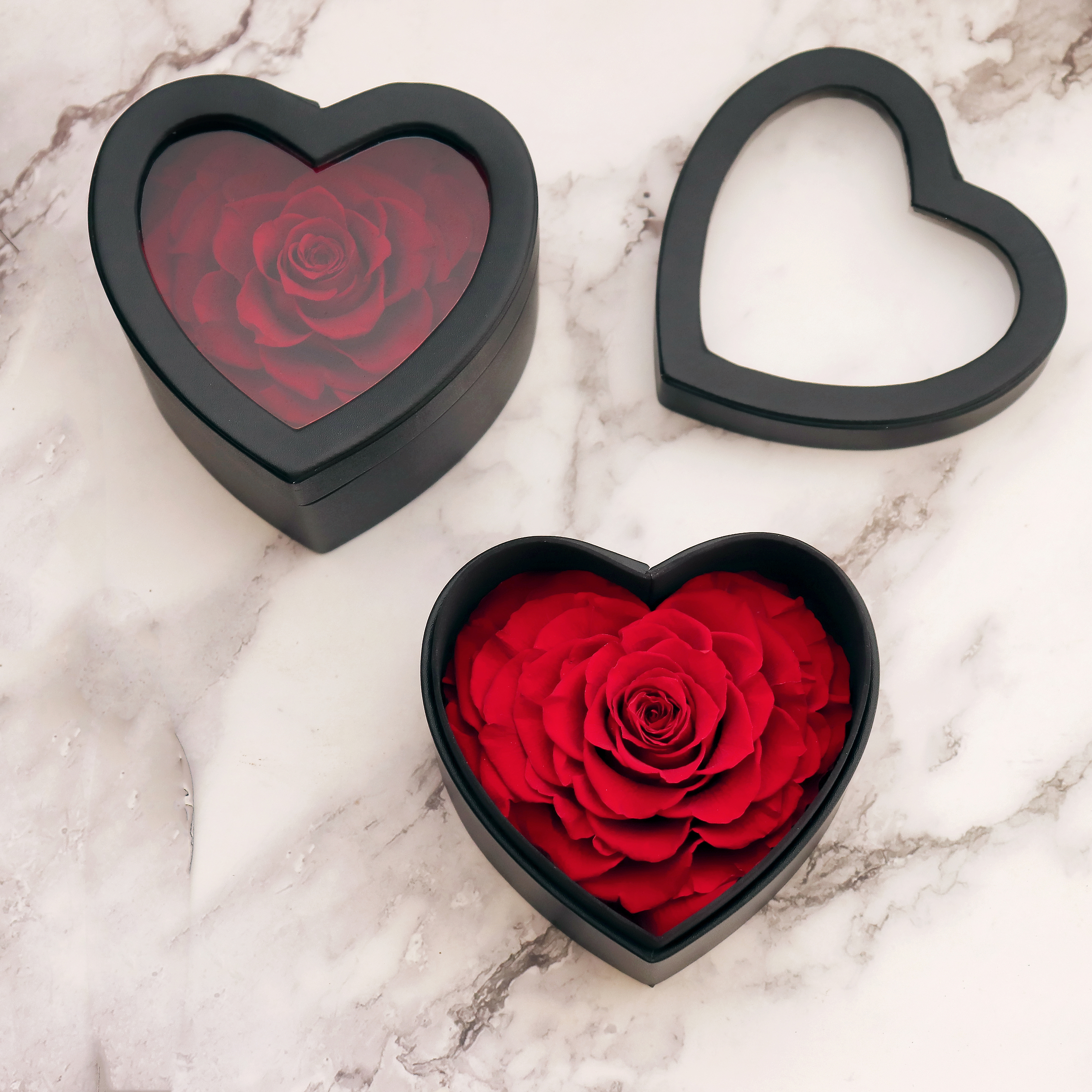 Long Life Rose in Heart Shaped