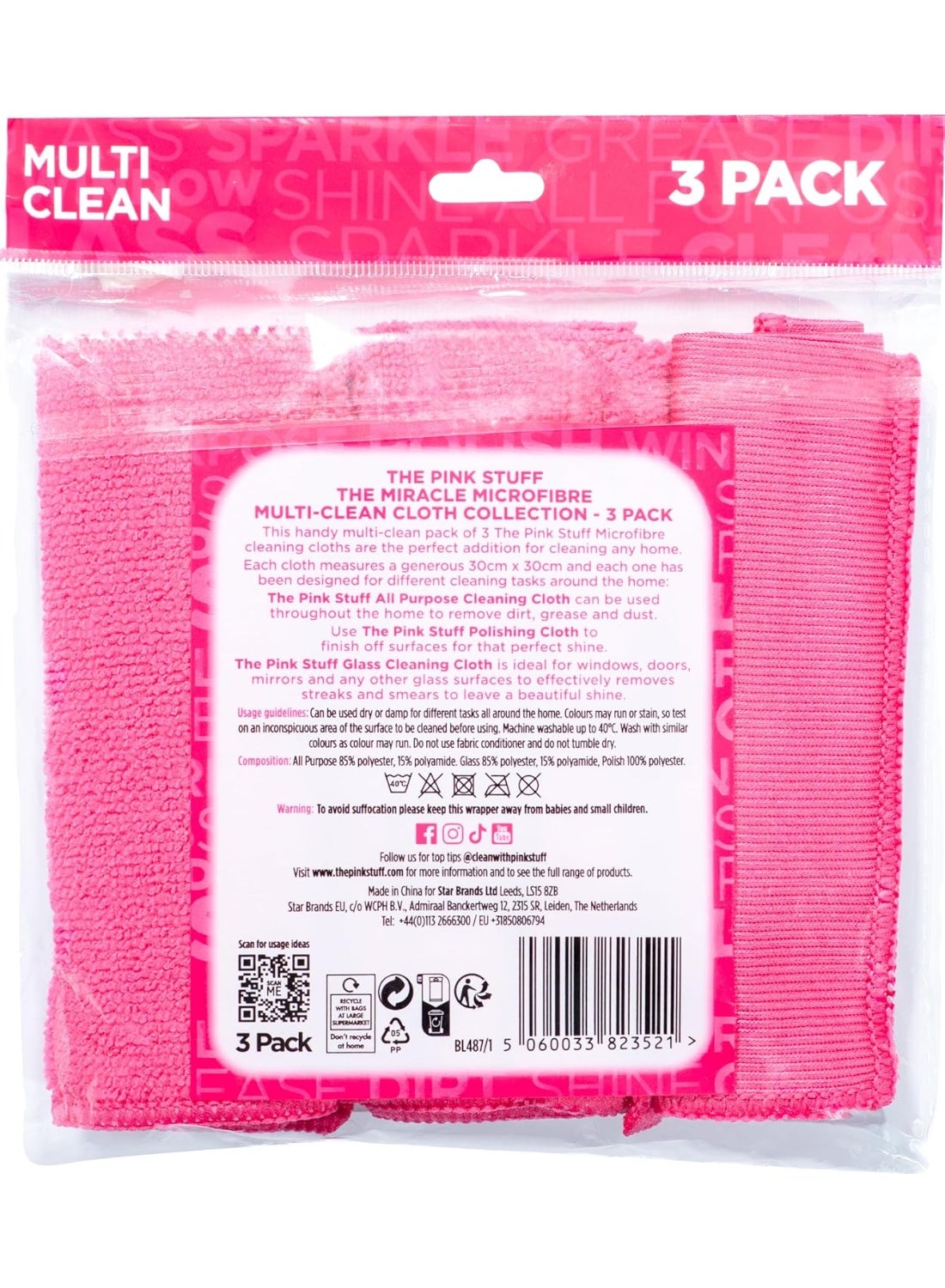 The Miracle Microfibre Multi Clean Cloth Collection، 3 Pack - صورة 6