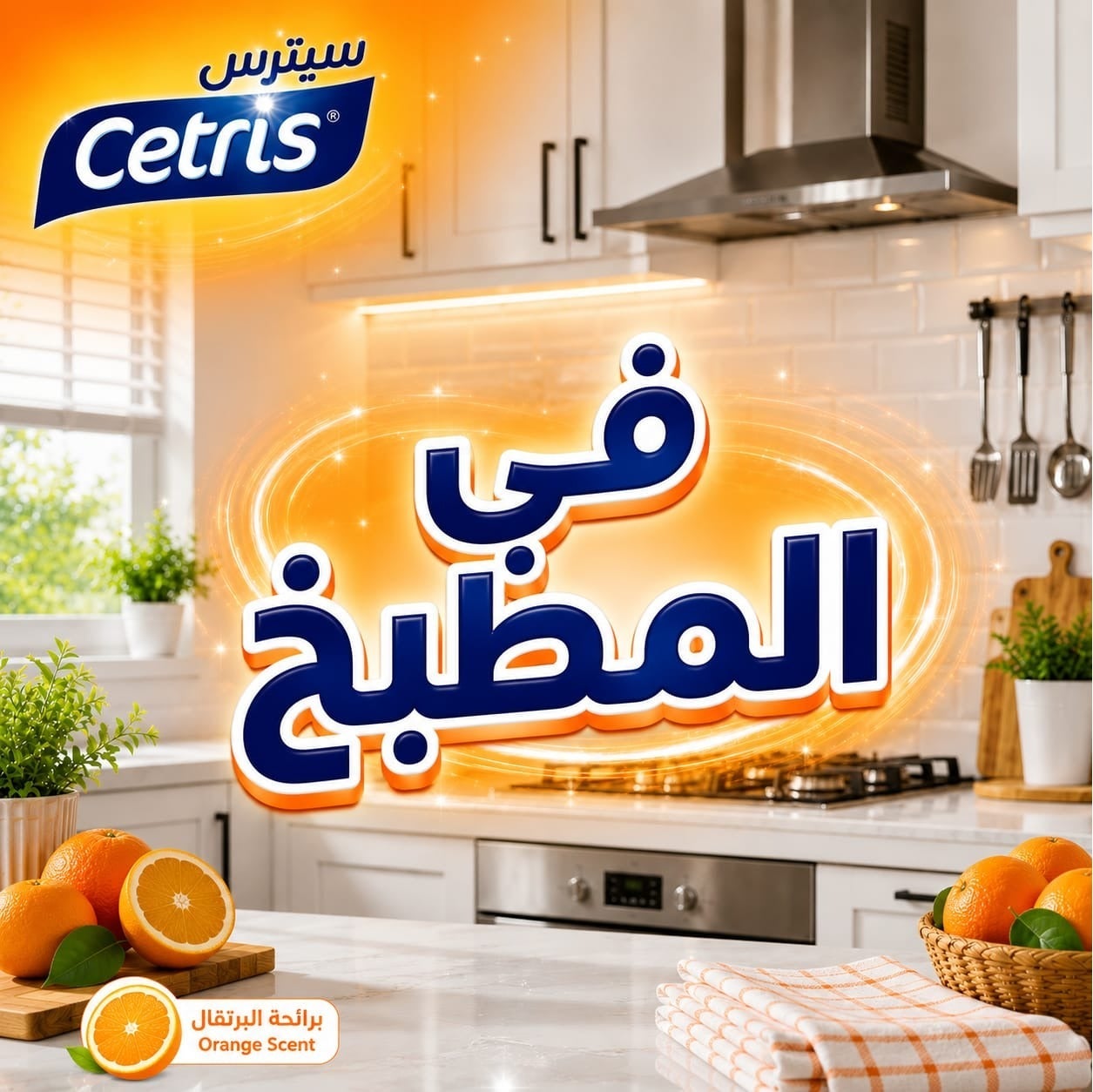 منظف رغوي متعدد الاستخدام 7×1 برائحة البرتقال لإزالة الدهون والبقع الص