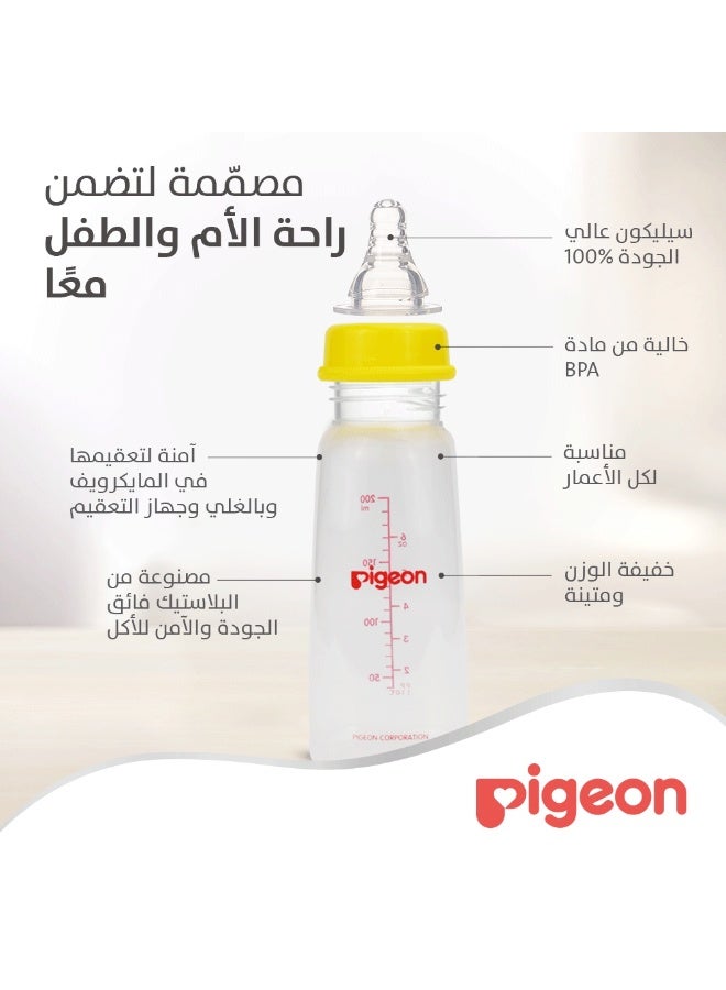 الرضاعة البلاستيكية (عنق ضيق) ذات الغطاء الأبيض، متعدد الألوان ، حلمة 