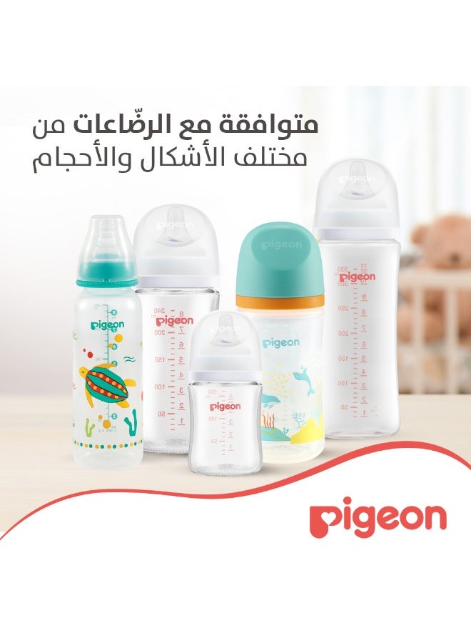 فرشاة 2 في 1 لتنظيف الرضاعات والحلمات، يد دوارة 360 درجة، خالية من ماد
