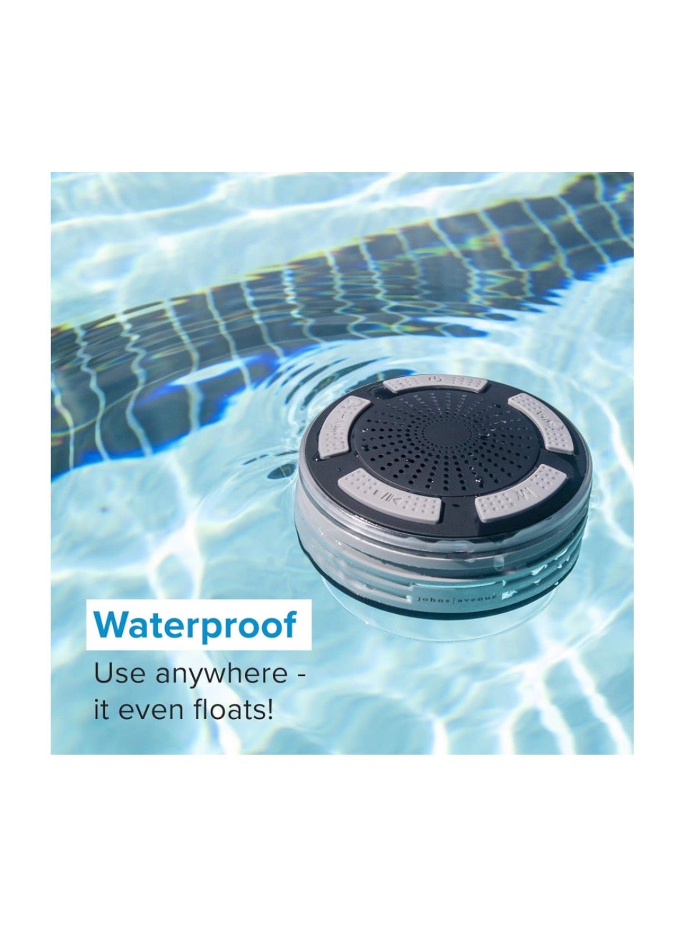 Bluetooth Shower Speaker by Johns Avenue - Newest Version 5.0 - Certif
