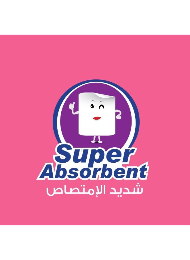أونو بلس مناديل مطبخ ماكسي رول شديد الامتصاص، متعددة الاستخدام، منقوش،