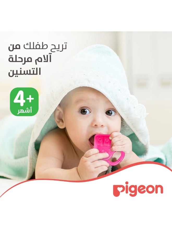 عضاضة أسنان لتبريد اللثة على شكل بيانو، لعمر 4 أشهر فما فوق، مصنوعة با