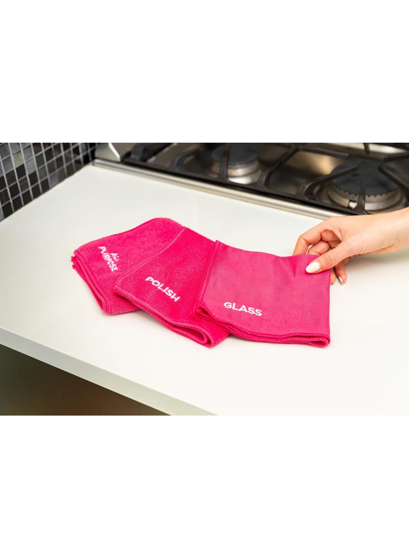 The Miracle Microfibre Multi Clean Cloth Collection، 3 Pack - صورة 4
