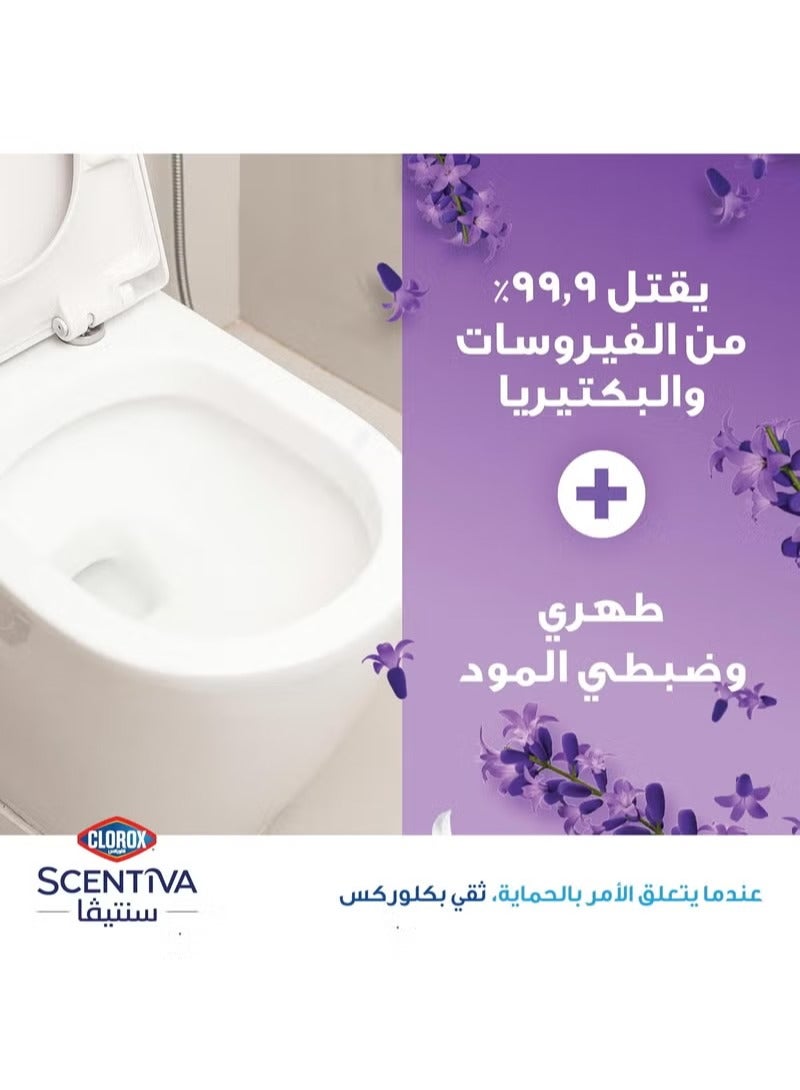 سنتيفا منظف المرحاض، 709مل، اللافندر التوسكاني ، بدون مبيض، يقضي على 9