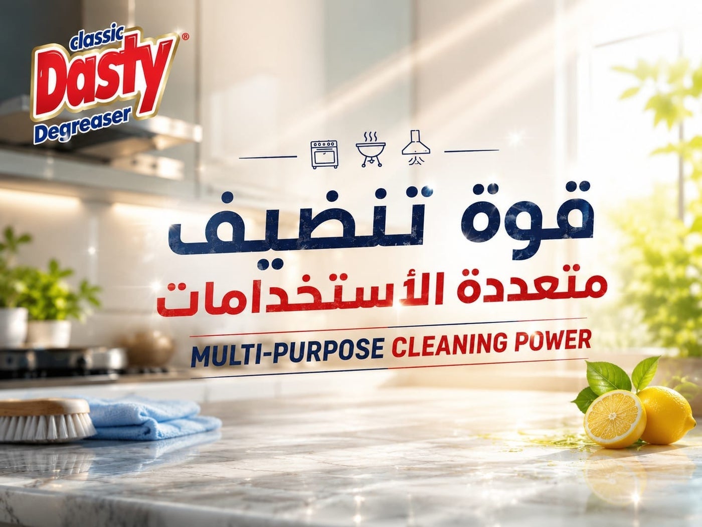 منظف ومزيل دهون متعدد الاستخدامات برائحة الليمون 5 لتر – تركيبة إيطالي