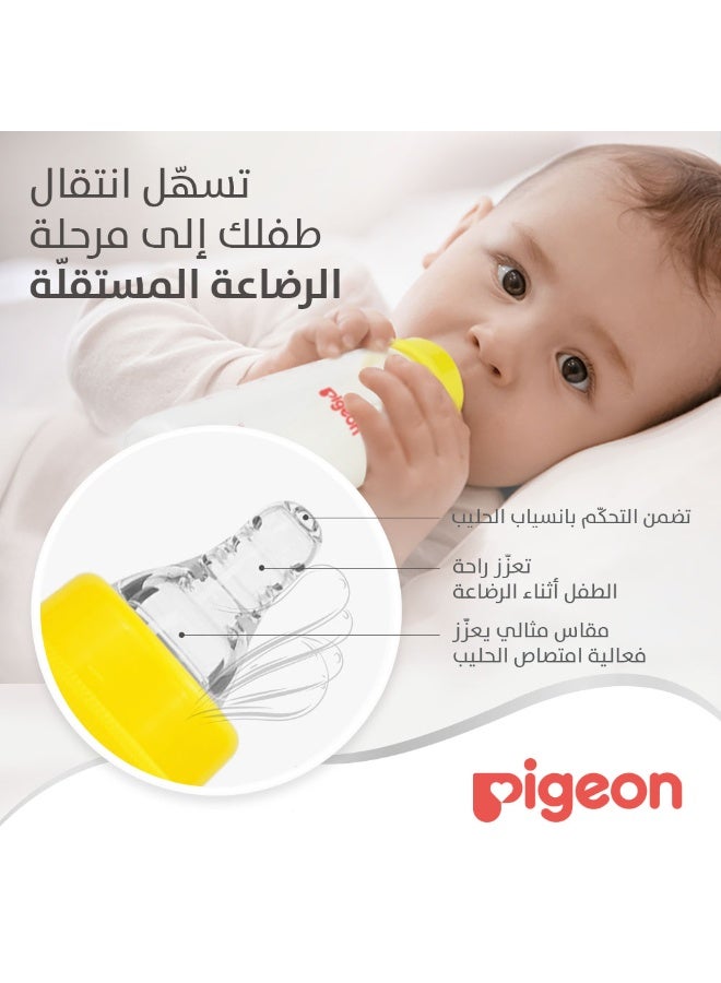 الرضاعة البلاستيكية (عنق ضيق) ذات الغطاء الأبيض، متعدد الألوان ، حلمة 