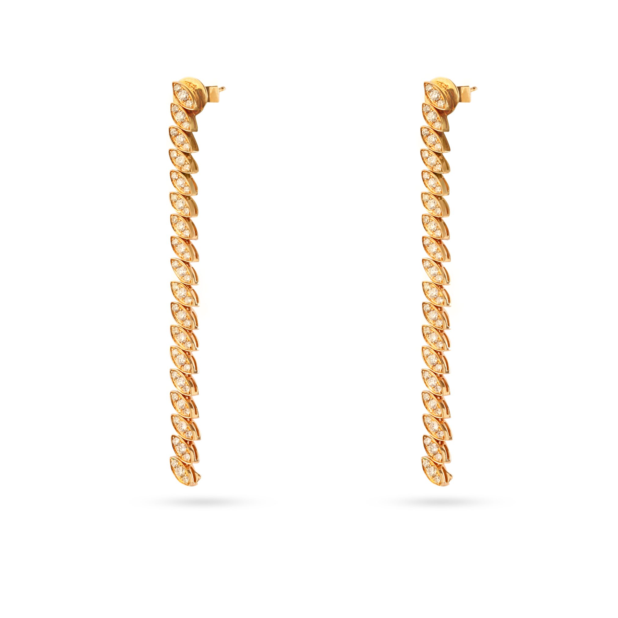 حلق الماس دائري pave