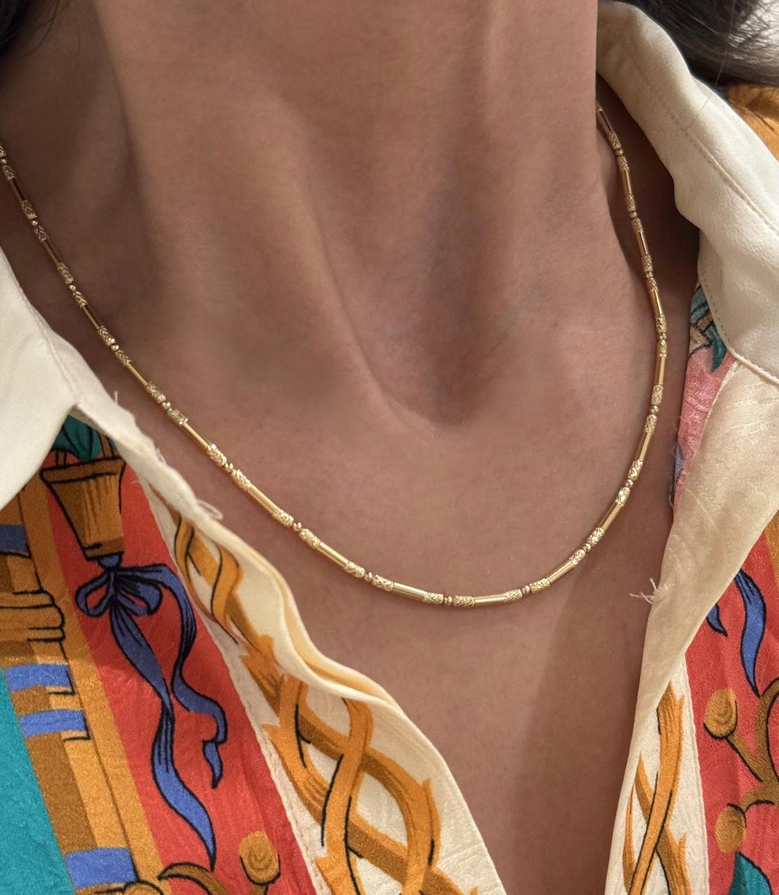 سلسال من الذهب الأصفر