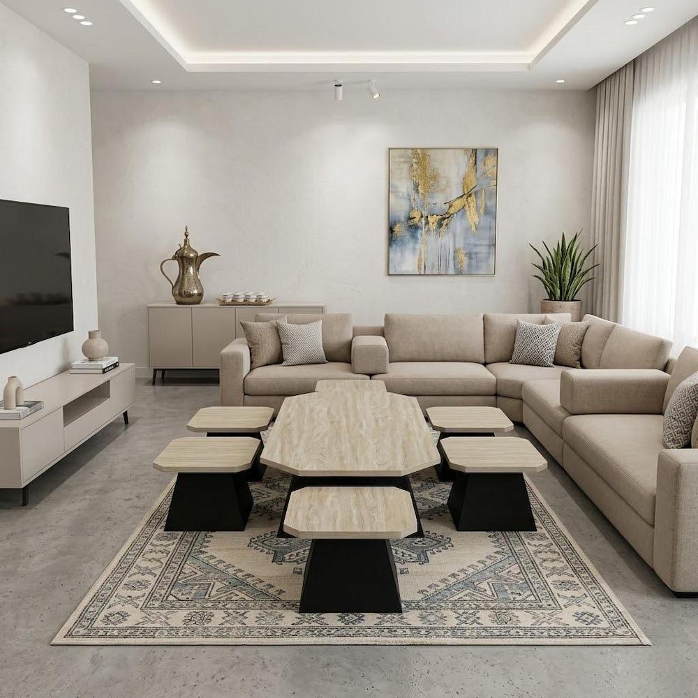  طقم طاولات أرضية بتصميم متداخل عصري 