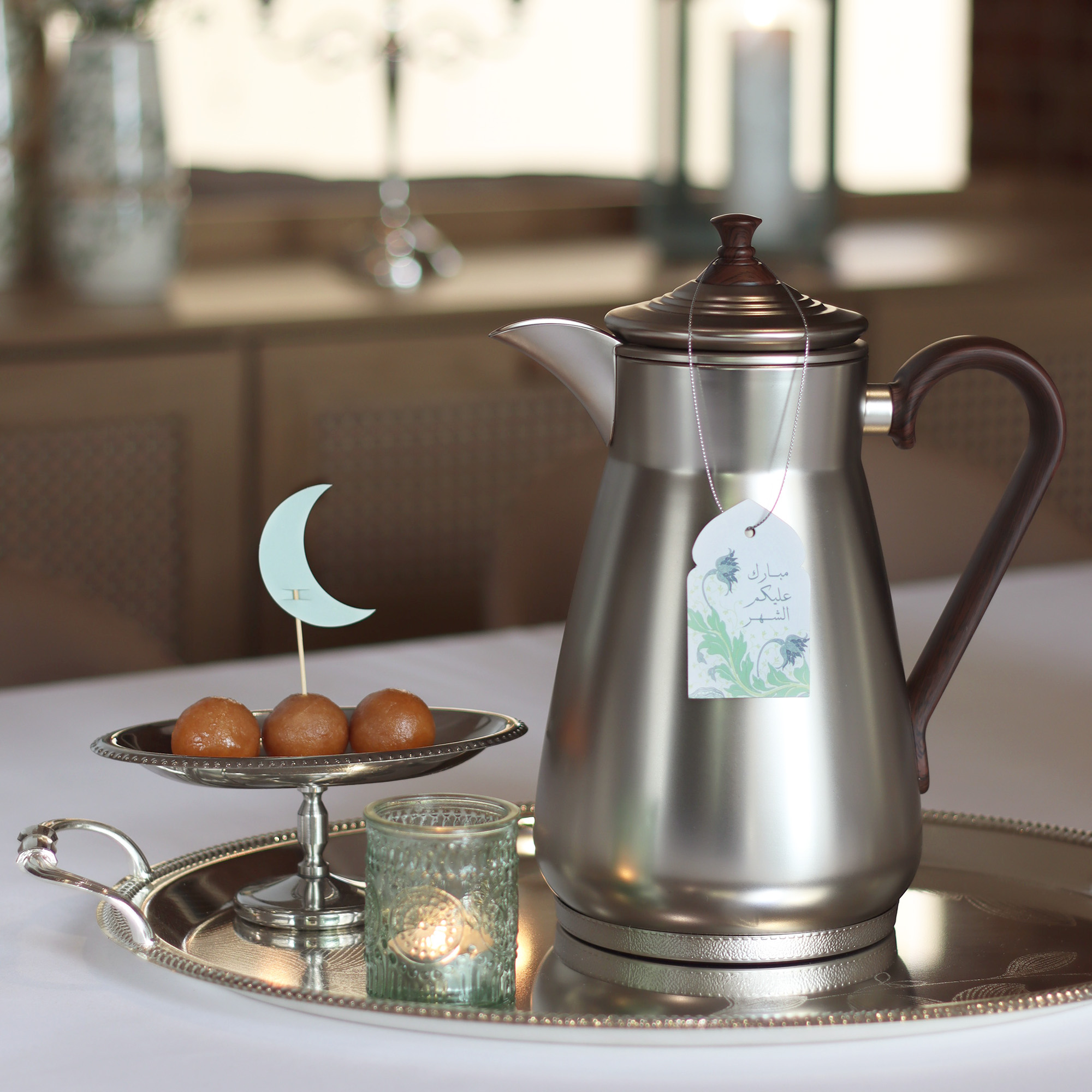 	تعليقات رمضان ثيم جاردن بتصميم نباتي هادئ