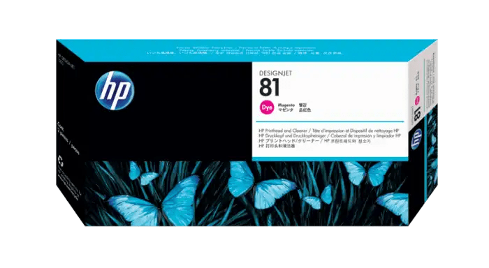 HP 81 Magenta DesignJet Dye Printhead and Printhead Cleaner  منظف