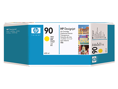 HP 90 400-ml Yellow DesignJet Ink Cartridge خرطوشة حبر صفراء