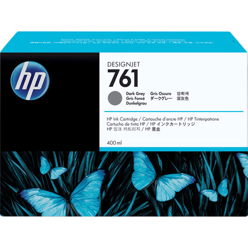 HP 761 400-ml Dark Gray DesignJet Ink Cartridge خرطوشة حبر رمادي غامق