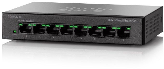 Cisco Desktop Switch SG110D-08 8-Port Gigabit-SG110D-08-UK