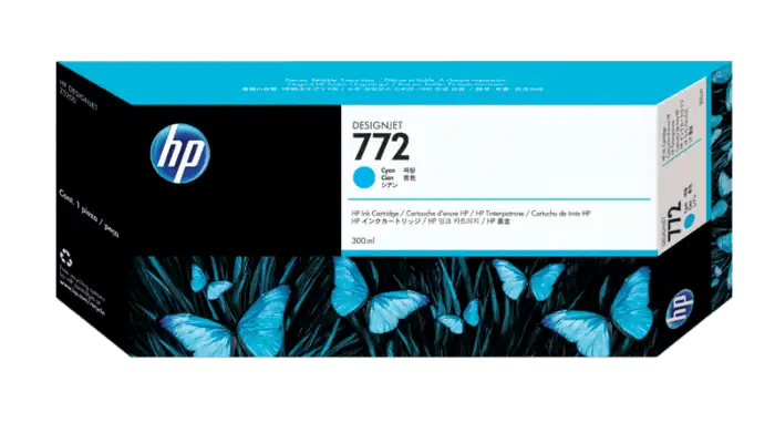 HP 772 300-ml Cyan DesignJet Ink Cartridge خرطوشة حبر أزرق