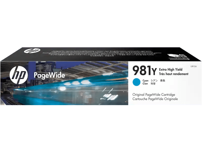 HP 981Y Extra High Yield Cyan Original PageWide Cartridge خرطوشة أصلية باللون الأزرق  عالية الإنتاجية