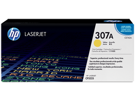 حبر ليزر اتش بى 307A اصفر CE742A