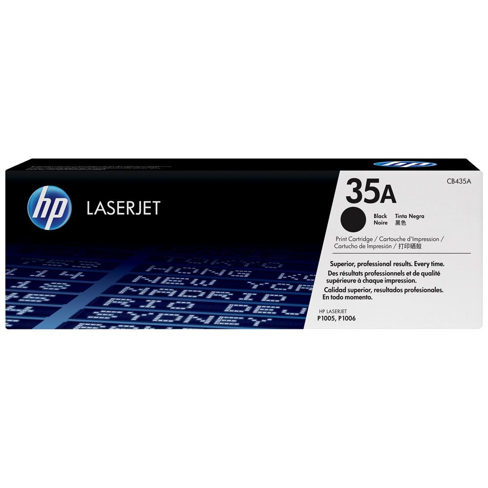 HP 35A Black Original LaserJet Toner Cartridge خرطوشة حبر ليزر جيت أصلية سوداء اللون