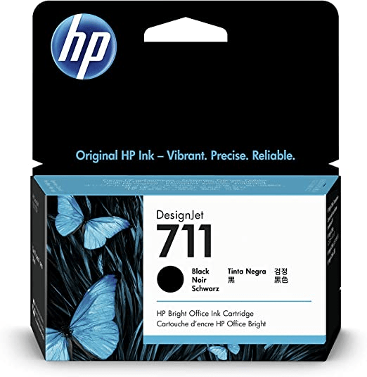HP 711 38-ml Black DesignJet Ink Cartridge خرطوشة حبر أسود