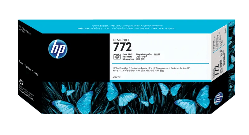 HP 772 300-ml Photo Black DesignJet Ink Cartridge خرطوشة حبر أسود للصور