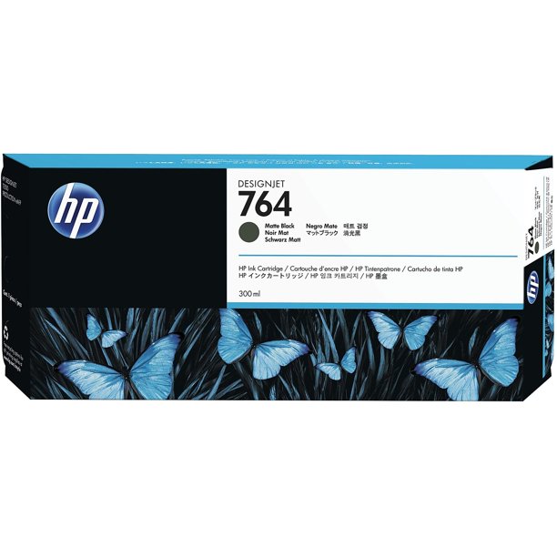 HP 764 300-ml Matte Black DesignJet Ink Cartridge خرطوشة حبر أسود غير لامع