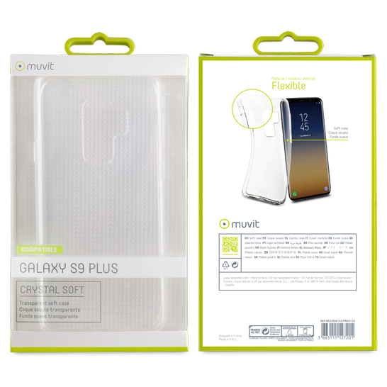 جراب حماية شفاف لسامسونج جالاكسي S9+