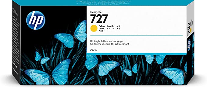 HP 727 300-ml Yellow DesignJet Ink Cartridge خرطوشة حبر صفراء