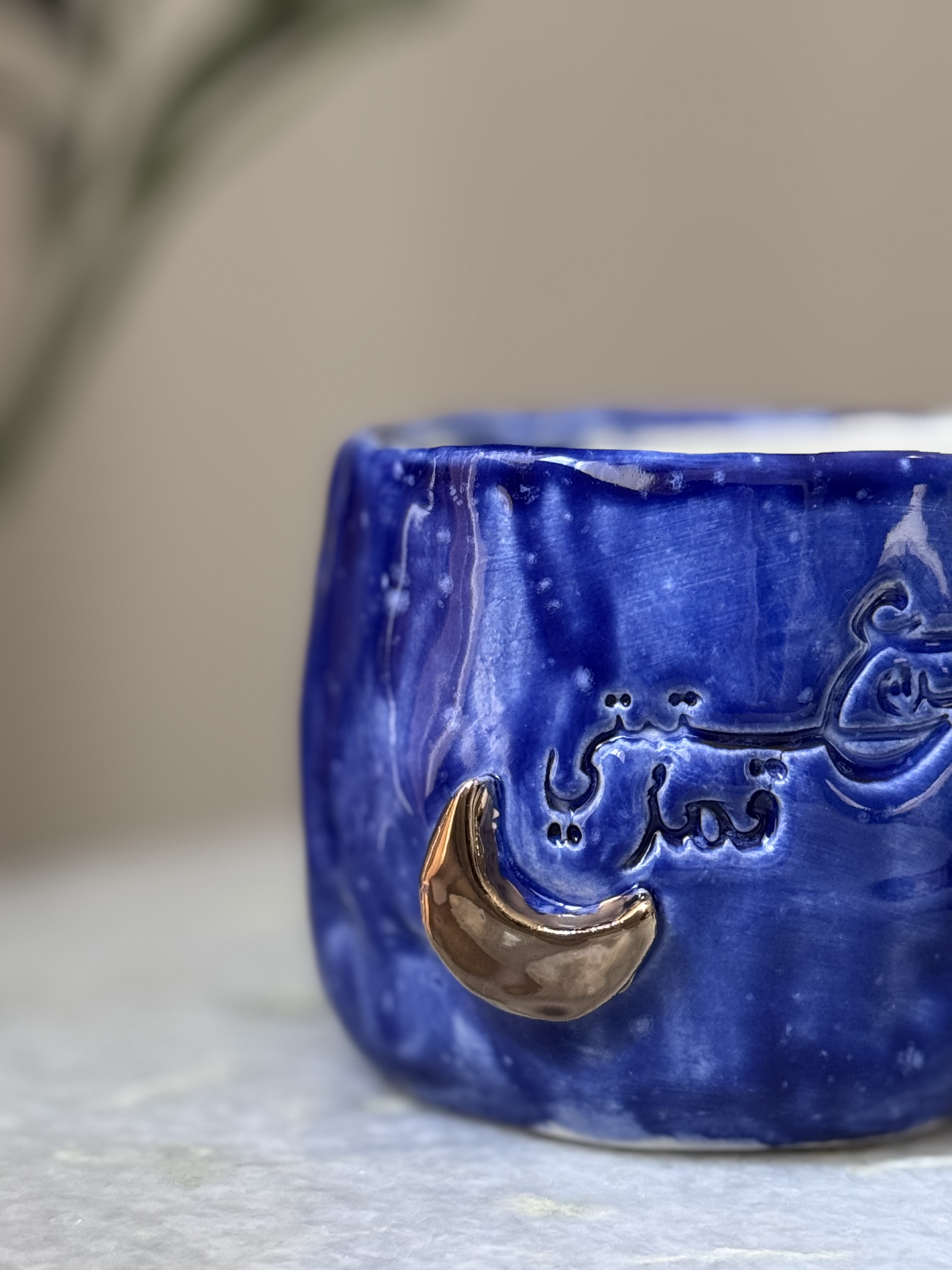 كوب فخار يدوي