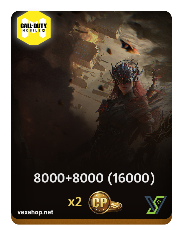 كول اوف ديوتي موبايل عرض الدبل 8000+8000 ( 16000 ) CP (شحن رسمي)