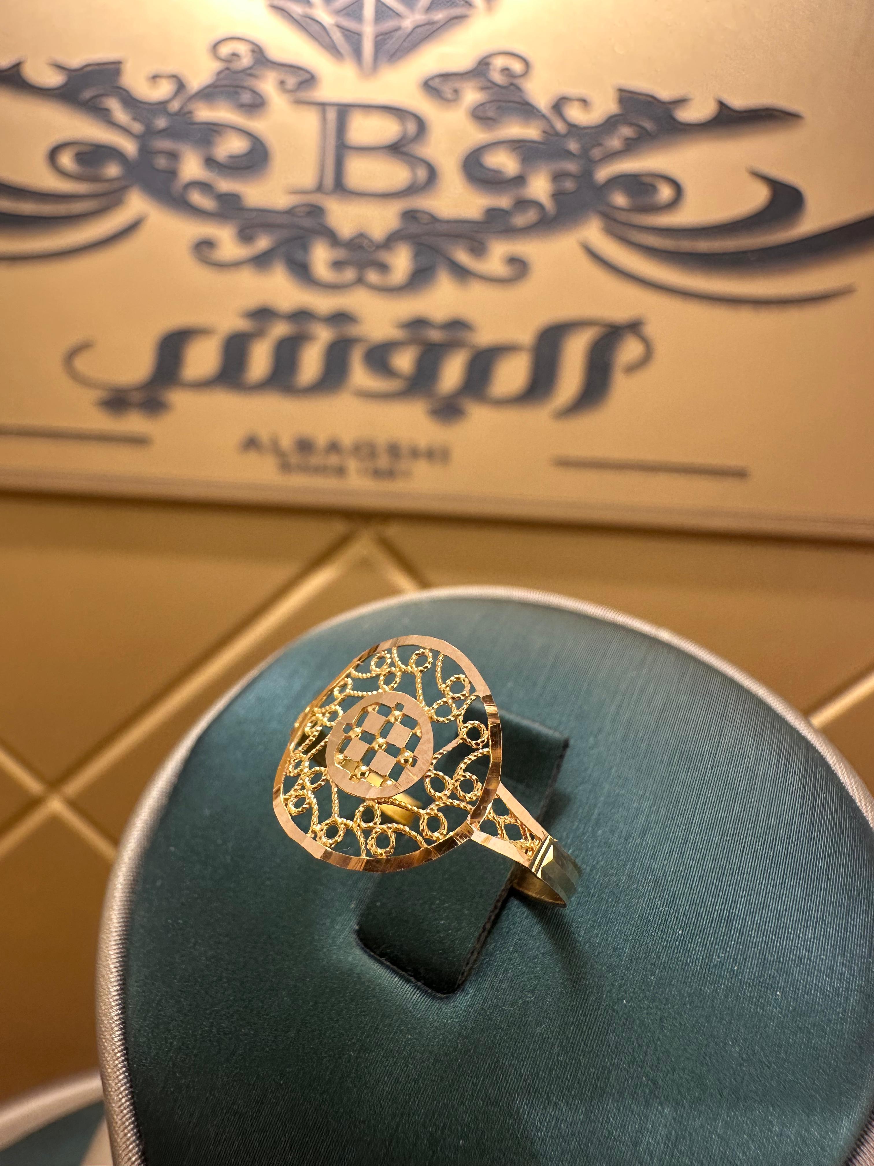 خاتم ذهب عيار 21