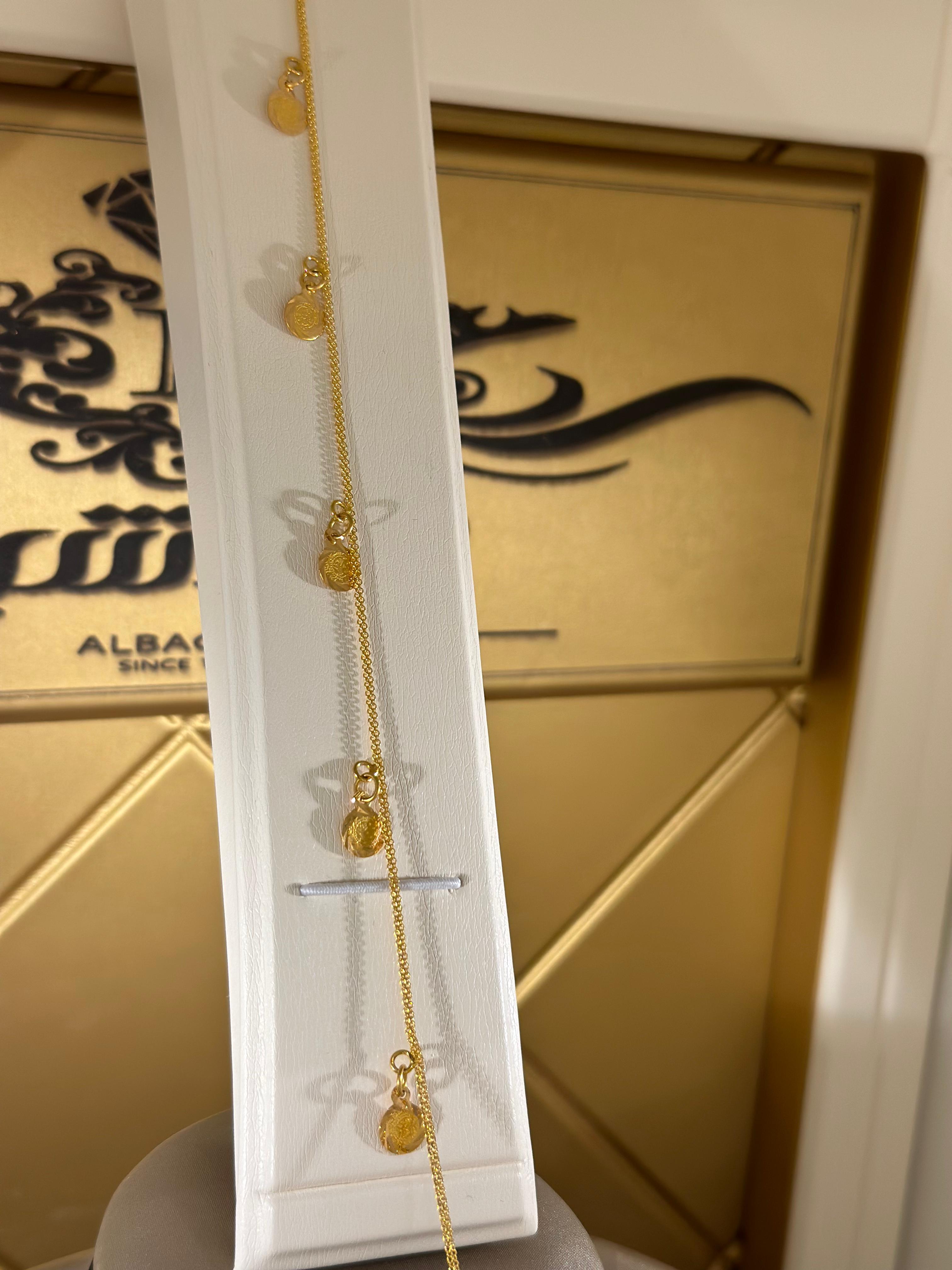 خلخال ذهب عيار 21