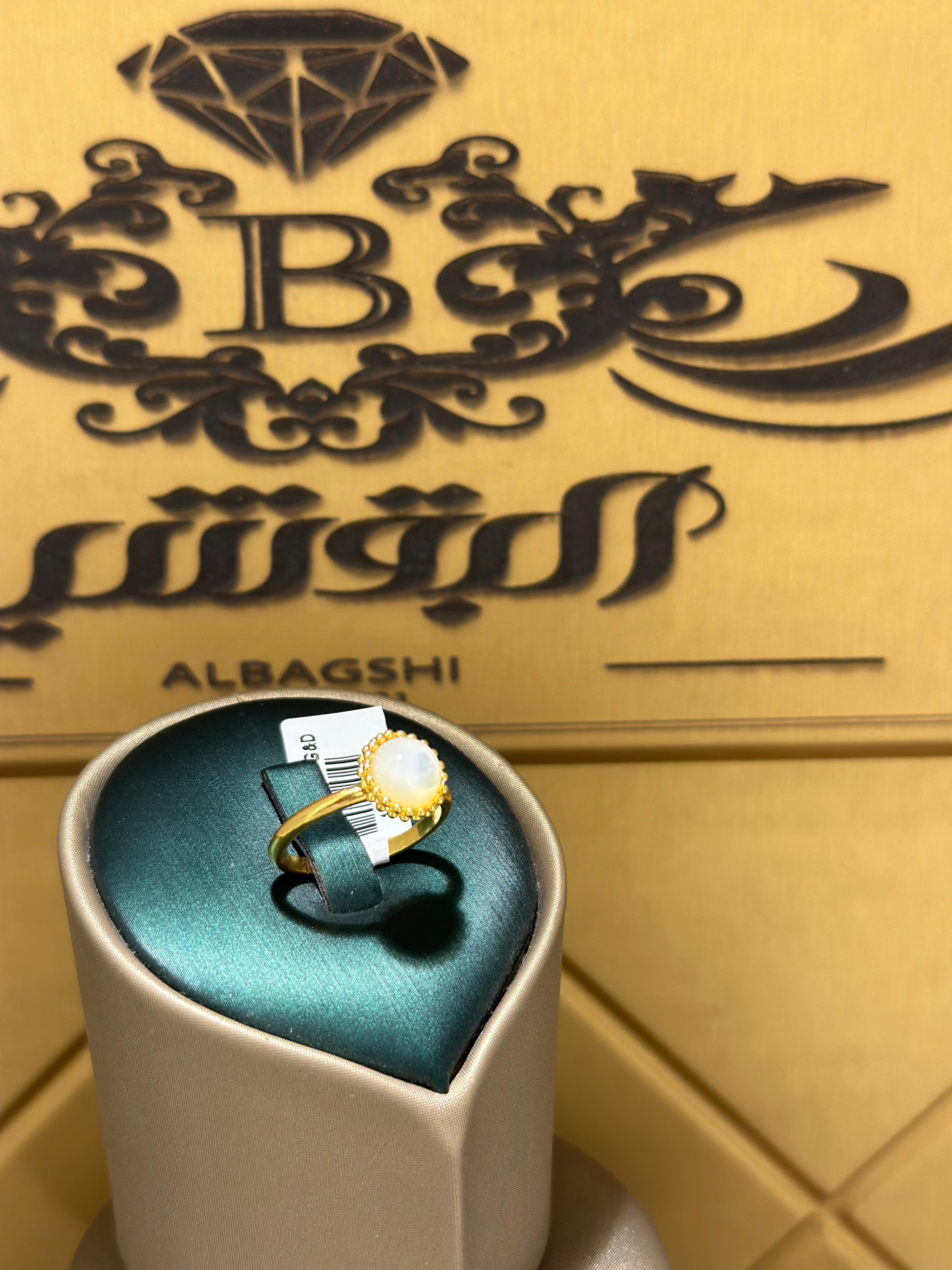 خاتم ذهب بفص