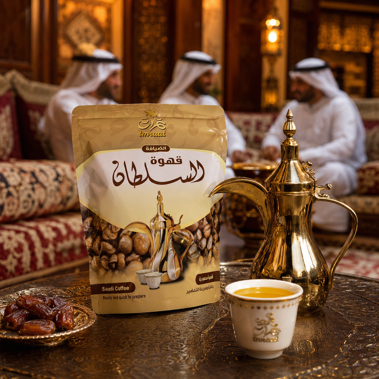  قهوة عربية فاخرة سريعة التحضير الضيافة - السلطان 500 جرام 